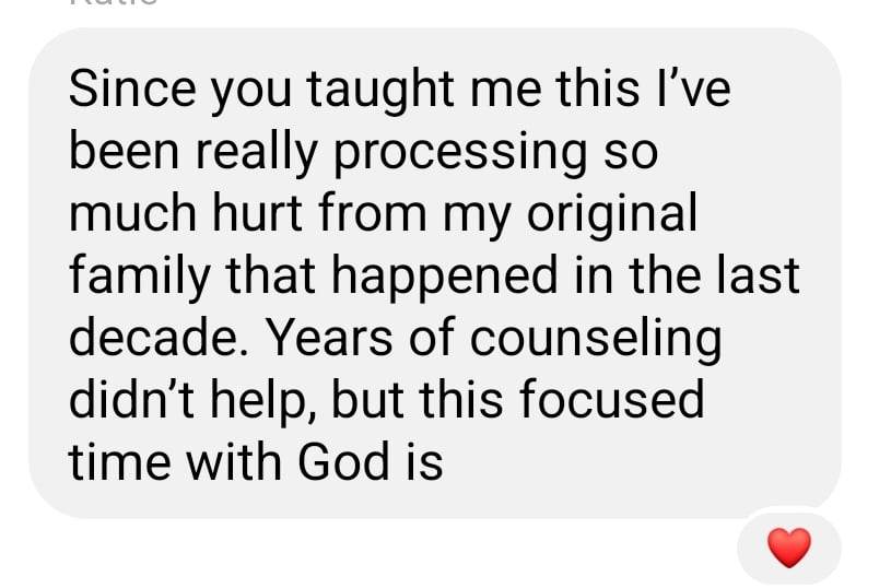 Since you taught me I've made more progress than years of counseling!